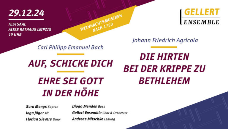 Konzertankündigung Gellert Ensemble